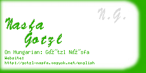 nasfa gotzl business card